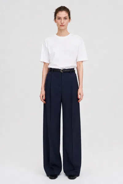 Filippa K Darcey Cool Wool Trouser In Blue