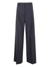 Filippa K Darcey Pinstripe Pleated Trousers In Blue