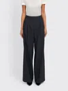 Filippa K Darcey Pinstripe Trousers In Gray