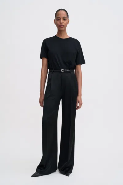Filippa K Darcey Satin Trousers In Black