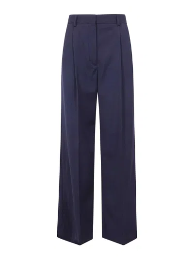 Filippa K Darcey Wool Trousers In Blue