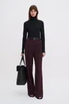 Filippa K Darcey Wool Trousers In Burgundy