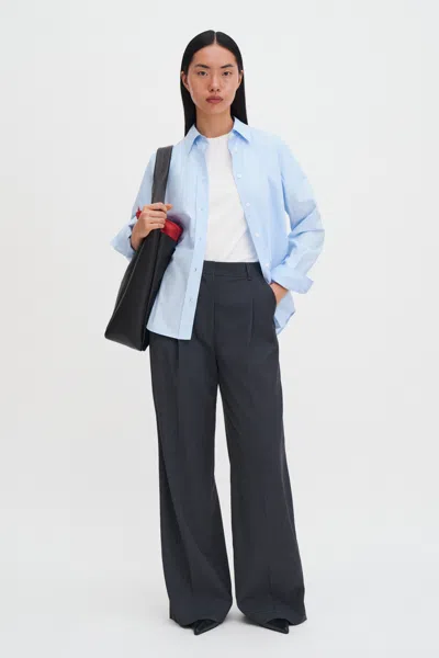 Filippa K Darcey Wool Trousers In Gray