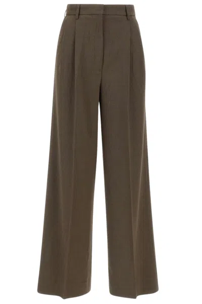 Filippa K Darcey Wool Trousers In Green