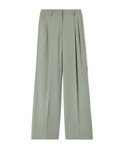 Filippa K Darcey Wool Trousers In Green