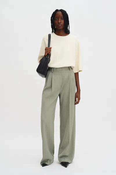 Filippa K Darcey Wool Trousers In Green
