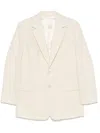 Filippa K Linen And Cotton Blend Blazer Jacket In Neutrals