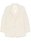 Filippa K Linen And Cotton Blend Blazer Jacket In Beige