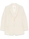 Filippa K Linen And Cotton Blend Blazer Jacket In Neutral