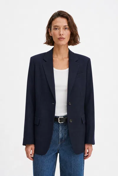 Filippa K Delilah Cool Wool Blazer In Blue