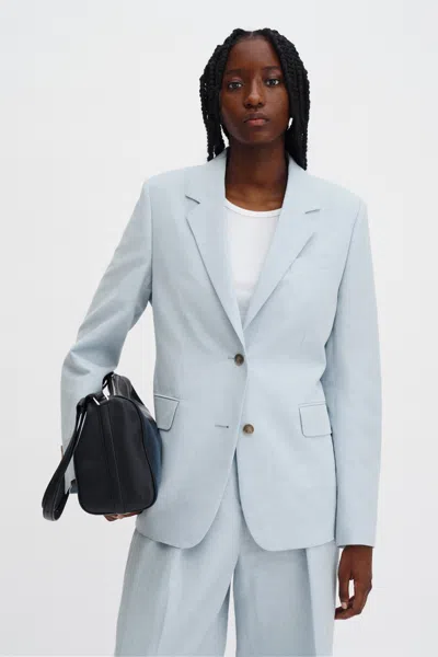 Filippa K Delilah Linen Blazer In Blue