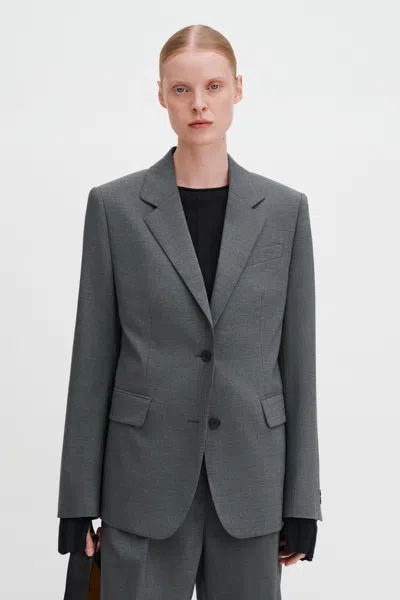 Filippa K Delilah Pinstripe Blazer In Gray