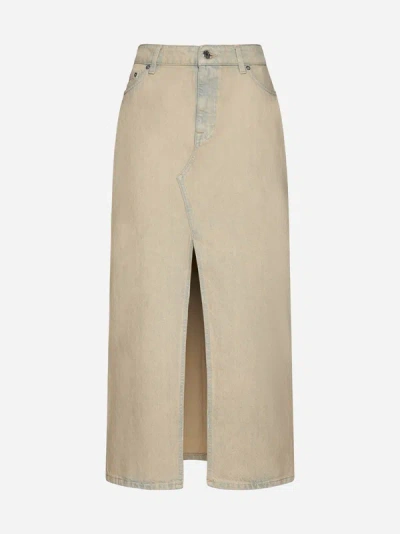 Filippa K Skirt In Beige Overdyed