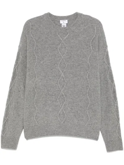 Filippa K Diamond Cable Sweater In Grey