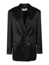 Filippa K Double-breasted Blazer In Black