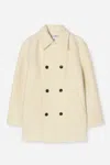 Filippa K Double Breasted Boiled Wool Jacket In White