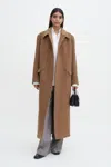 Filippa K Double Breasted Brushed Wool Coat