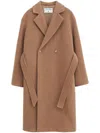 Shop Filippa K Double-breasted Coat In Brown