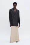 Filippa K Double Breasted Leather Jacket In Black