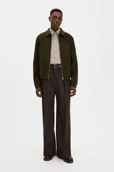 Filippa K Doublé Coach Jacket In Dark Moss Green