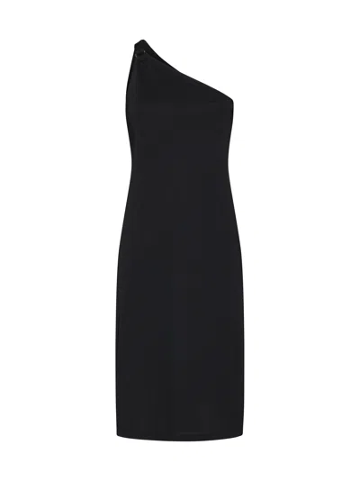 Filippa K One Shoulder Jersey Dress In Black