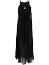Filippa K Transparent Tie Detail Dress In Black