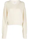 Filippa K Drop-shoulder Chunky-knit Jumper In White