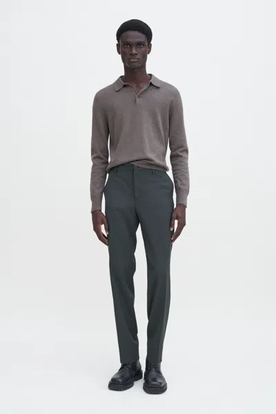 Filippa K Elastic Waist Tailored Trousers In Green