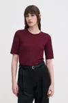Filippa K Elena Tee In Burgundy