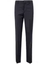 Filippa K Straight Leg Wool Trousers And Pockets In Black