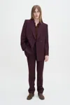Filippa K Emma Wool Trousers In Purple