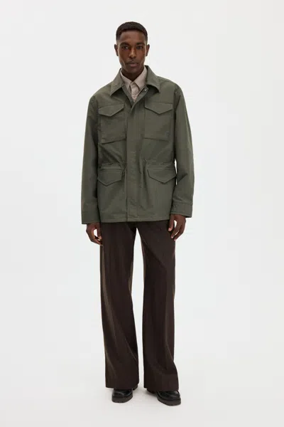 Filippa K Field Jacket In Faded Green Grey