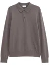 Filippa K Luke Stretch Polo Shirt In Brown