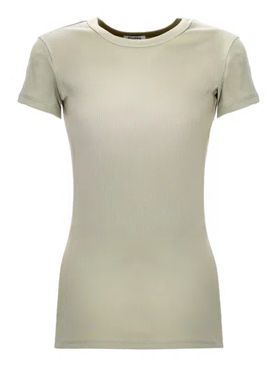Filippa K Fine Rib T-shirt In Gray