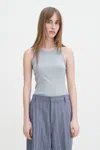 Filippa K Fine Rib Tank In Gray