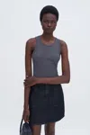 Filippa K Fine Rib Tank In Grey