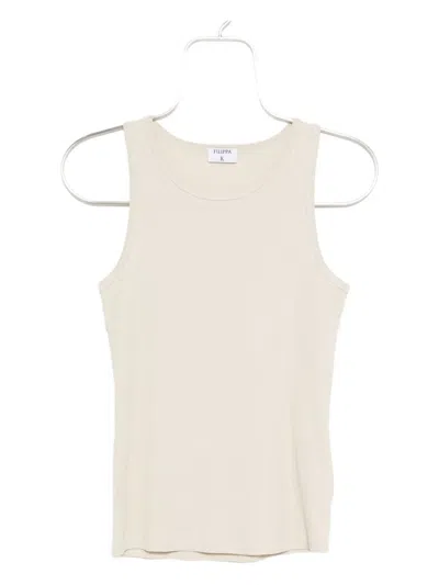 Filippa K Fine-rib Tank Top In White