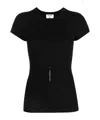 Filippa K Fine Rib Tee In Black