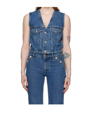 Filippa K Fitted Denim Vest