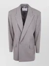 Filippa K Flannel Blazer Double-breasted Jacket In Gray