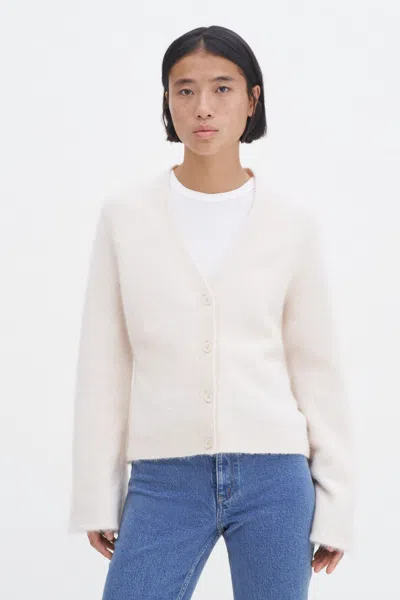 Filippa K Fluffy Cardigan In Animal Print