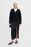 Filippa K Fluffy Cardigan In Blue
