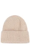 Filippa K Textured Beanie Hat In Neutral