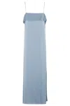 Filippa K Fluid Draped Strap Dress In Air Blue