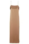 Filippa K Fluid Draped Strap Dress In Light Brown