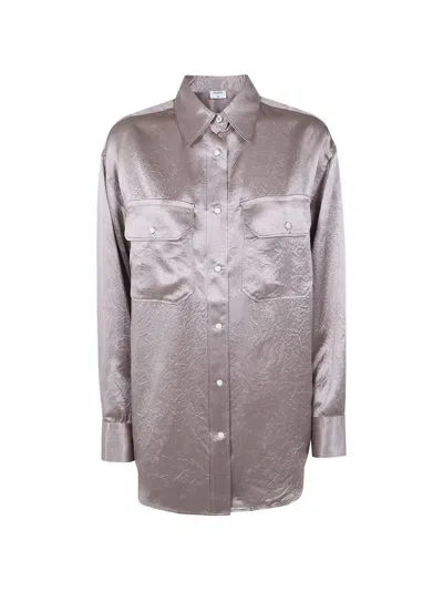 Filippa K Fluid "work" Shirt In Gray