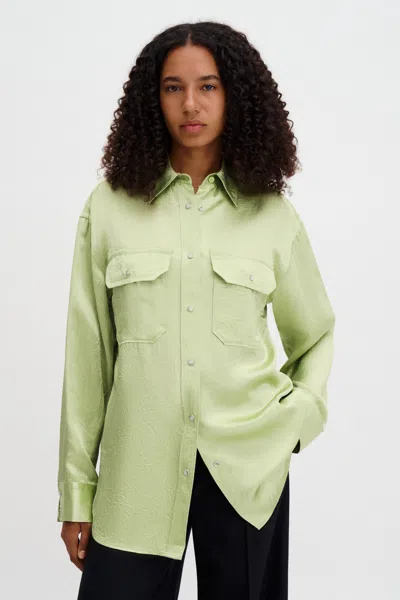 Filippa K Fluid Work Shirt In Green