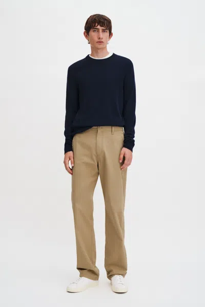 Filippa K Flynn Washed Cotton Trousers In Brown