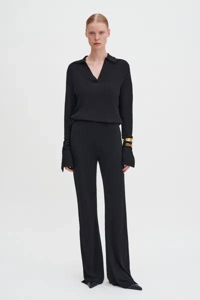 Filippa K Freja Crepe Trousers In Black