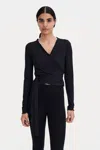 Filippa K Functional Wrap Top In Black